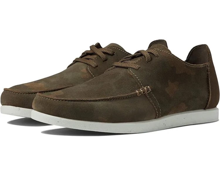 Кроссовки Clarks ShacreLite Low, цвет Green Camo Leather