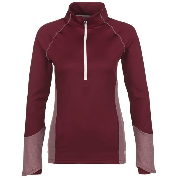 Лонгслив Under Armour ColdGear 1/2 Zip, цвет dunkelrot/weiß