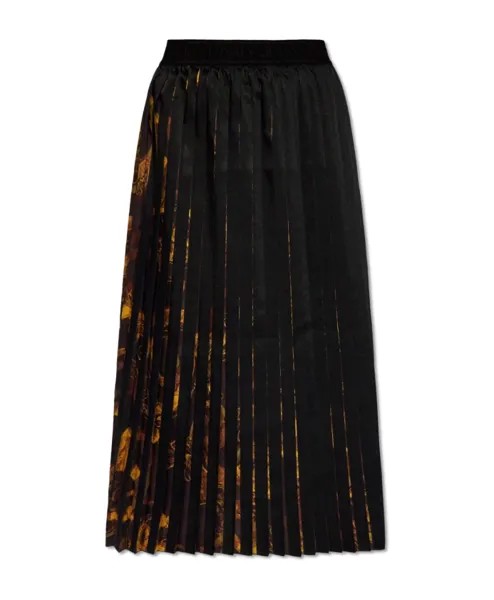 Юбка в складку Versace Jeans Couture, черный