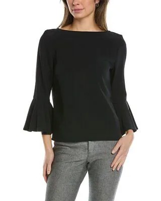Женская рубашка с рукавами-колокольчиками Carolina Herrera, черная 0