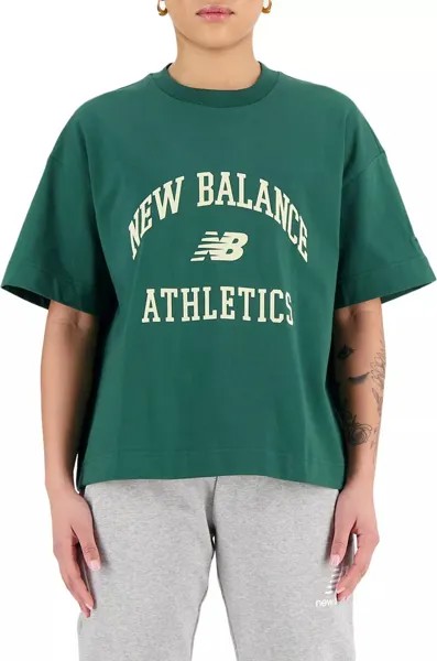 Женская футболка свободного кроя New Balance для легкой атлетики