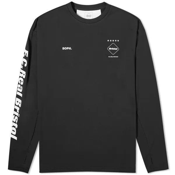 Футболка F.C. Real Bristol Long Sleeve Practice, черный