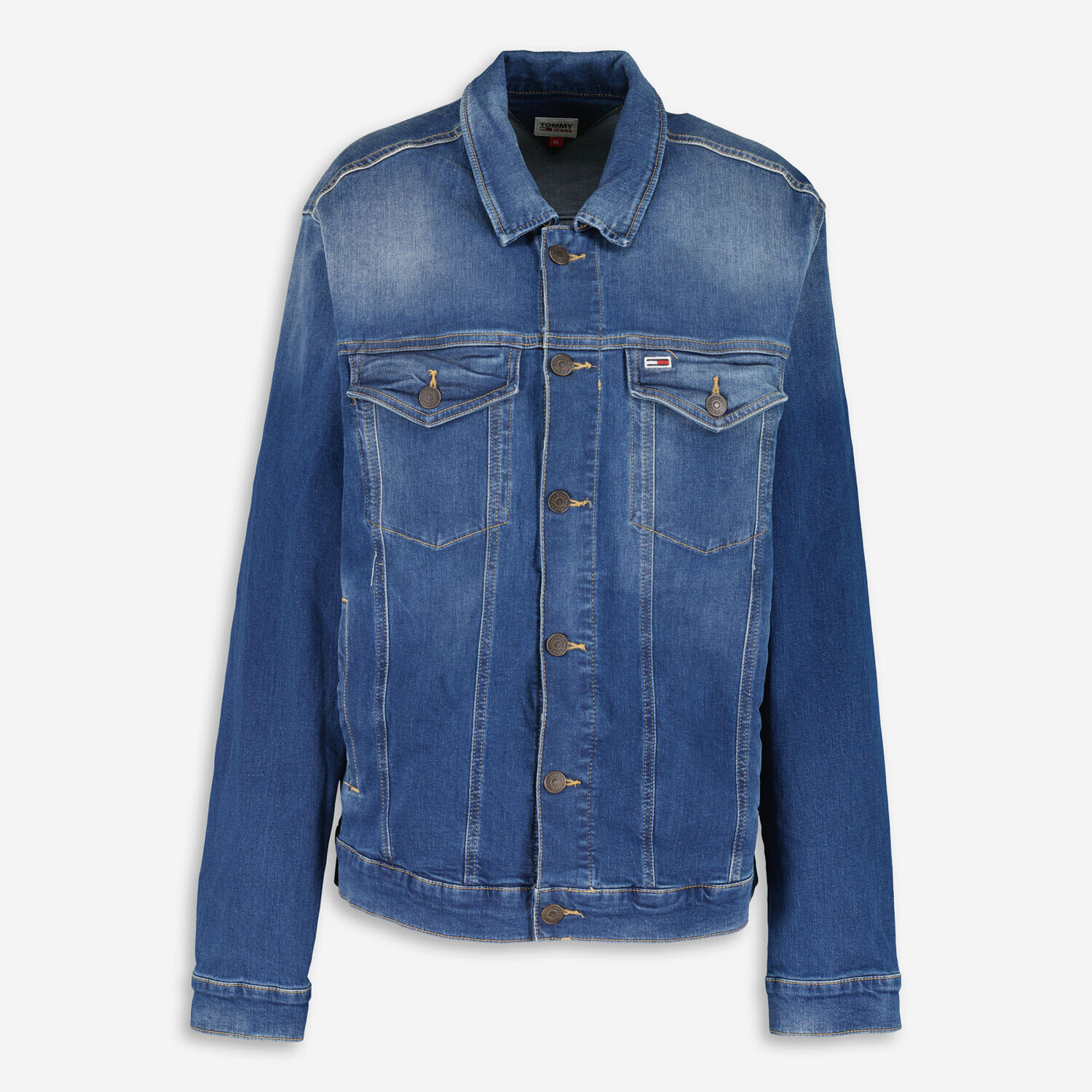 Синяя джинсовая куртка с логотипом Tommy Jeans