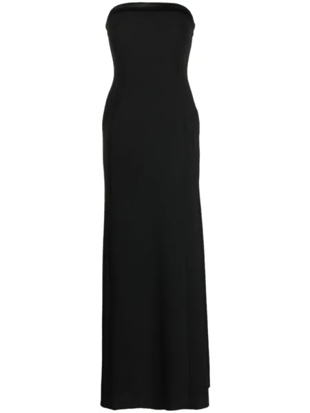 Креповое платье Circe без бретелей Jenny Packham, черный