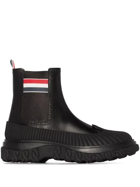 Thom Browne ботинки с полосками RWB, черный