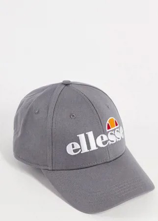 Серая бейсболка с большим логотипом ellesse Ragusa-Серый