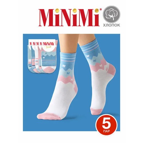 Носки MiNiMi Trend, комплект, 5 пар, размер 35-38, мультиколор