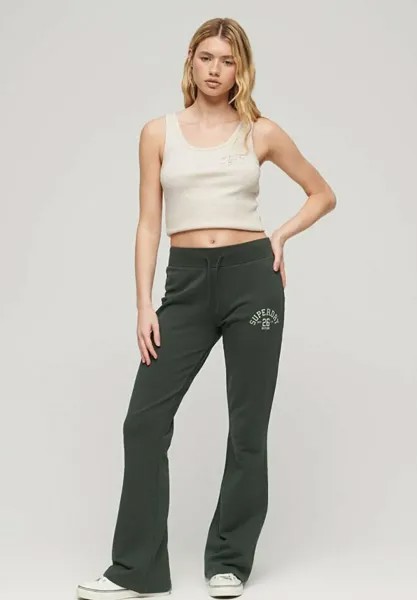 Спортивные штаны Superdry ATHLETIC ESSENTIAL FLARE, зеленый