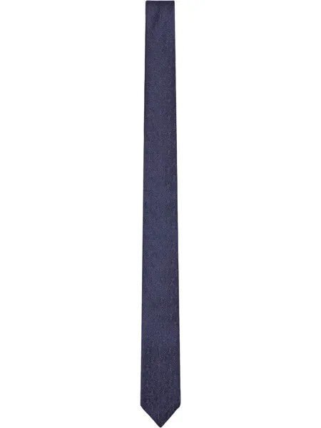 Saint Laurent шелковый галстук с монограммой