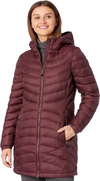 Пуховик Petite Ultralight 850 с капюшоном L.L.Bean, цвет Dark Plum