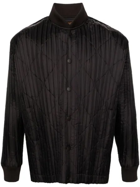 Homme Plissé Issey Miyake бомбер Padded Pleats, черный