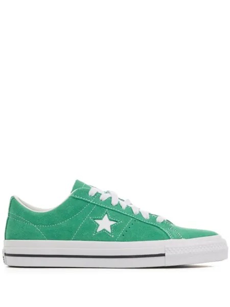 Converse замшевые кроссовки One Star Pro, зеленый
