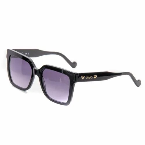 Солнцезащитные очки LIU JO, черный, фиолетовый