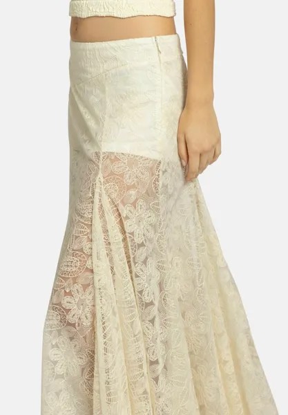 Юбка макси BEAT OF THE MOMENT Free People, белый