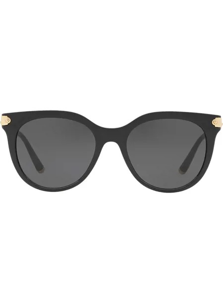 Dolce & Gabbana Eyewear затемненные солнцезащитные очки в округлой оправе