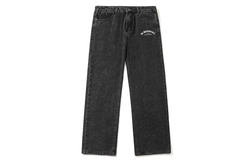 Jeanswest Джинсы унисекс Jean West, Черный/Серый
