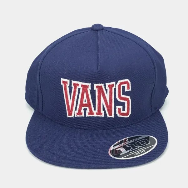 Кепка Vans SVD University Snapback Hat Cap FlexFit темно-синего цвета с регулируемым логотипом для взрослых