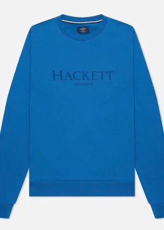 Мужская толстовка Hackett London Logo Crew Neck, цвет голубой, размер XL