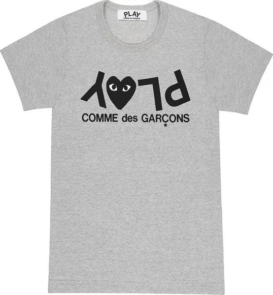 Футболка Comme des Garçons PLAY T-Shirt 'Grey', зеленый