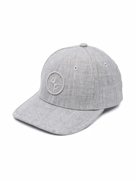 Stone Island Junior кепка с вышитым логотипом