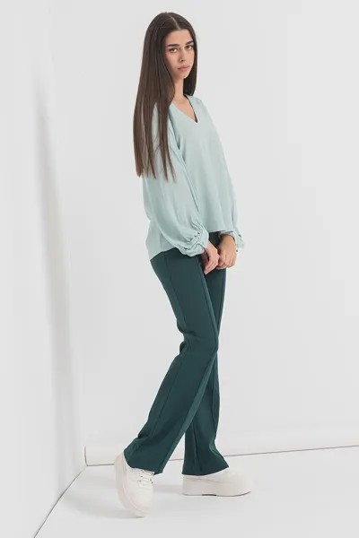 Блузка с заостренным воротником Esprit, зеленый