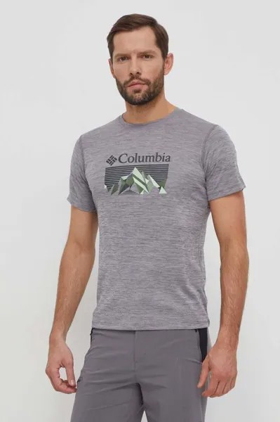Спортивная футболка с нулевыми правилами Columbia, серый