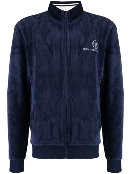 Sergio Tacchini спортивная куртка Boris с вышитым логотипом, синий