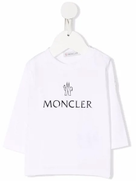 Moncler Enfant футболка с логотипом
