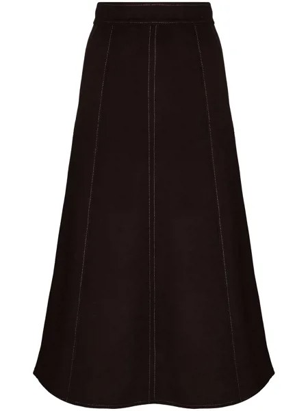 Materiel A-line midi skirt