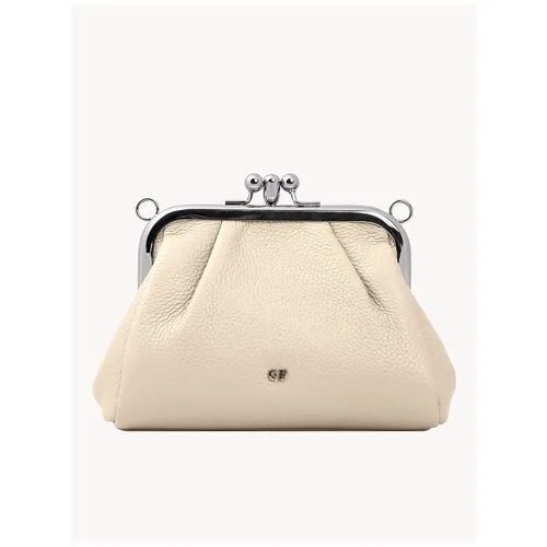 Элегантная Сумка женская кожаная 2019048B K205 beige Giorgio Ferretti с наплечным ремнем/ Италия, 100% натуральная кожа