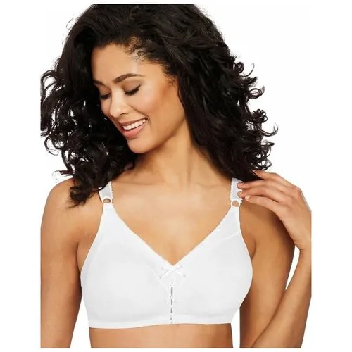 Бюстгальтер без каркасов Double Support Cotton Wirefree Bra, дымчатый, 80B