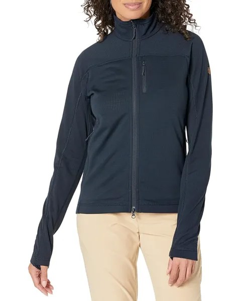 Куртка Fjällräven Abisko Lite Fleece, цвет Dark Navy