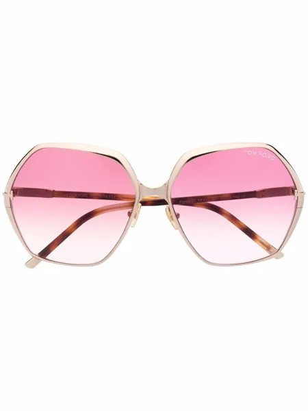 TOM FORD Eyewear солнцезащитные очки в массивной оправе