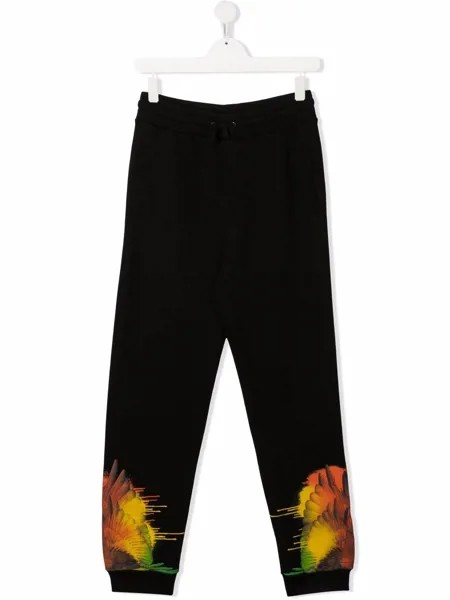 Marcelo Burlon County Of Milan Kids спортивные брюки с принтом Wings
