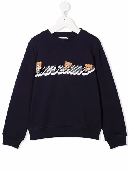 Moschino Kids толстовка с логотипом