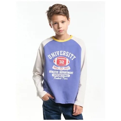 Лонгслив Mini Maxi, хлопок, футер, размер 128, хаки
