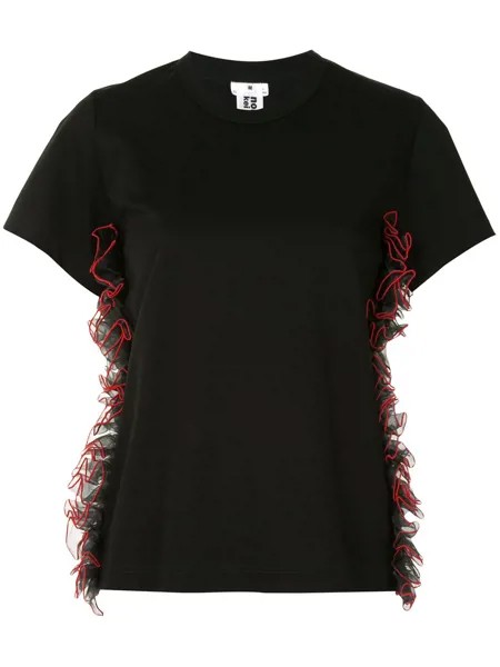 Comme Des Garçons Noir Kei Ninomiya футболка с оборками из тюля