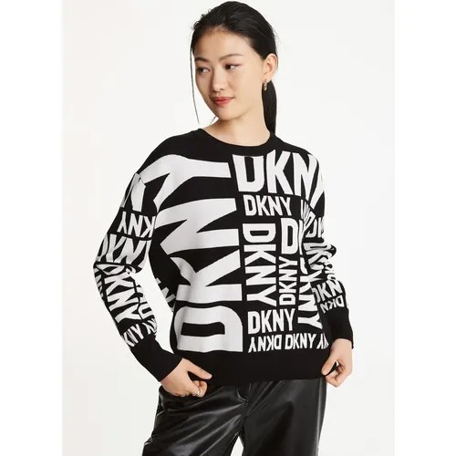 Джемпер DKNY, размер M, белый, черный