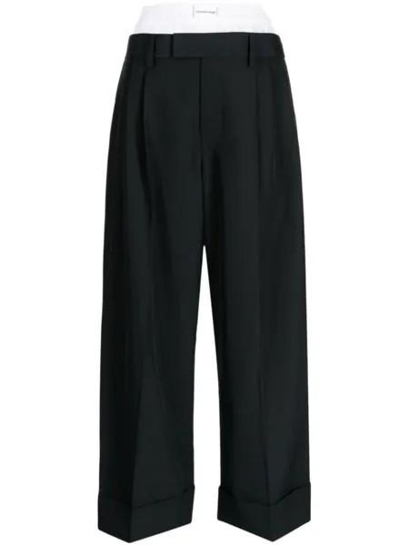 Alexander Wang многослойные брюки строгого кроя, черный