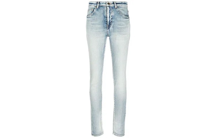 SAINT LAURENT Женские джинсы, цвет Blue