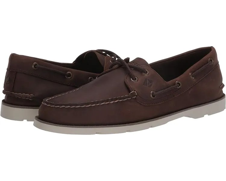 Топсайдеры Sperry Leeward 2-Eye Oil Balsam, темно-коричневый