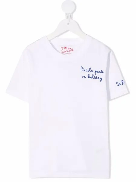 Mc2 Saint Barth Kids футболка с надписью