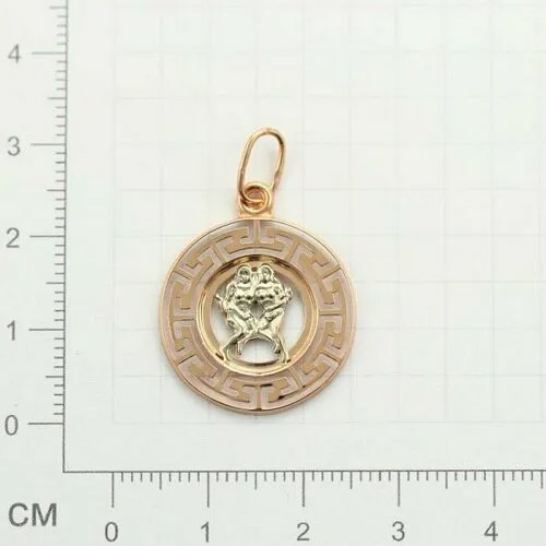 Подвеска GOLD CENTER, красное золото, 585 проба