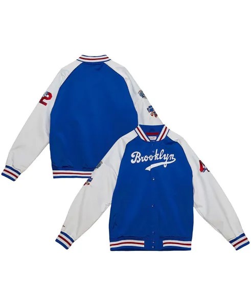 Мужская куртка на кнопках Jackie Robinson Royal Brooklyn Dodgers Cooperstown Collection Legends реглан Mitchell & Ness