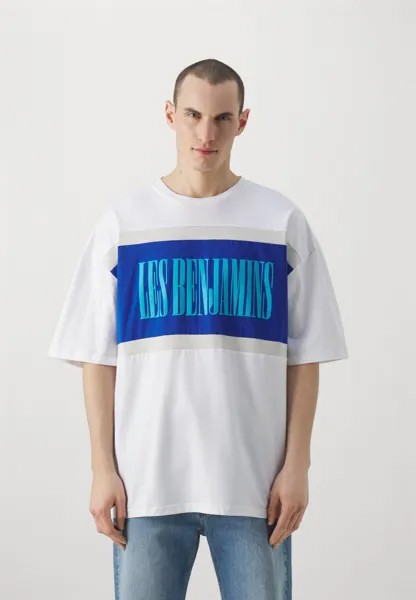 Футболка с принтом SUPEROVERSIZED TEE UNISEX Les Benjamins, белый