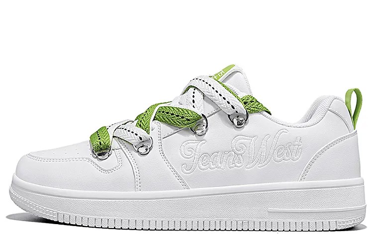 Кроссовки JEANSWEST Skateboarding Shoes Unisex Low-top, зеленый
