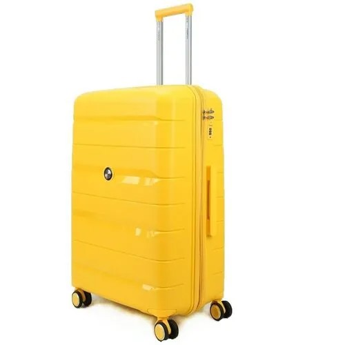 Умный чемодан Ambassador Comete, 120 л, размер L, желтый