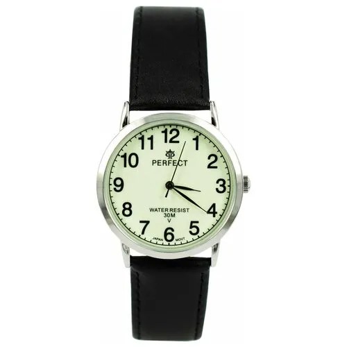 Perfect часы кварцевые, на батарейке, мужские, на кожаном ремне, металлический браслет, японский механизм наручные GX017-199-1