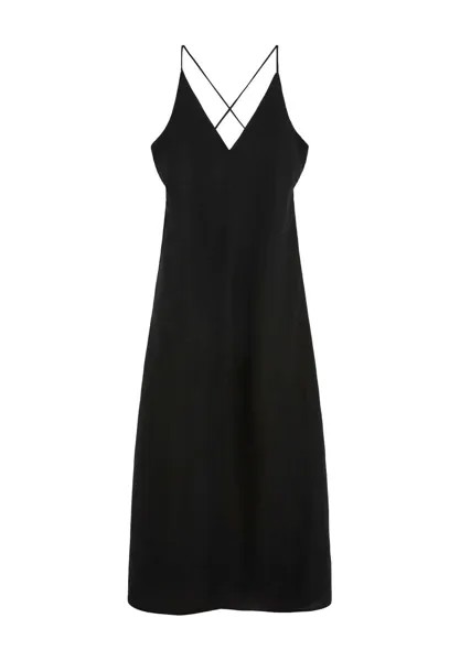 Платье макси Strappy OYSHO, черное