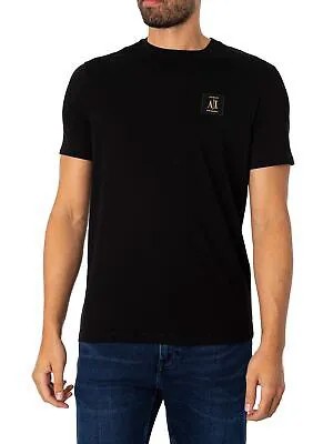 Мужская футболка с логотипом Armani Exchange, цвет черный